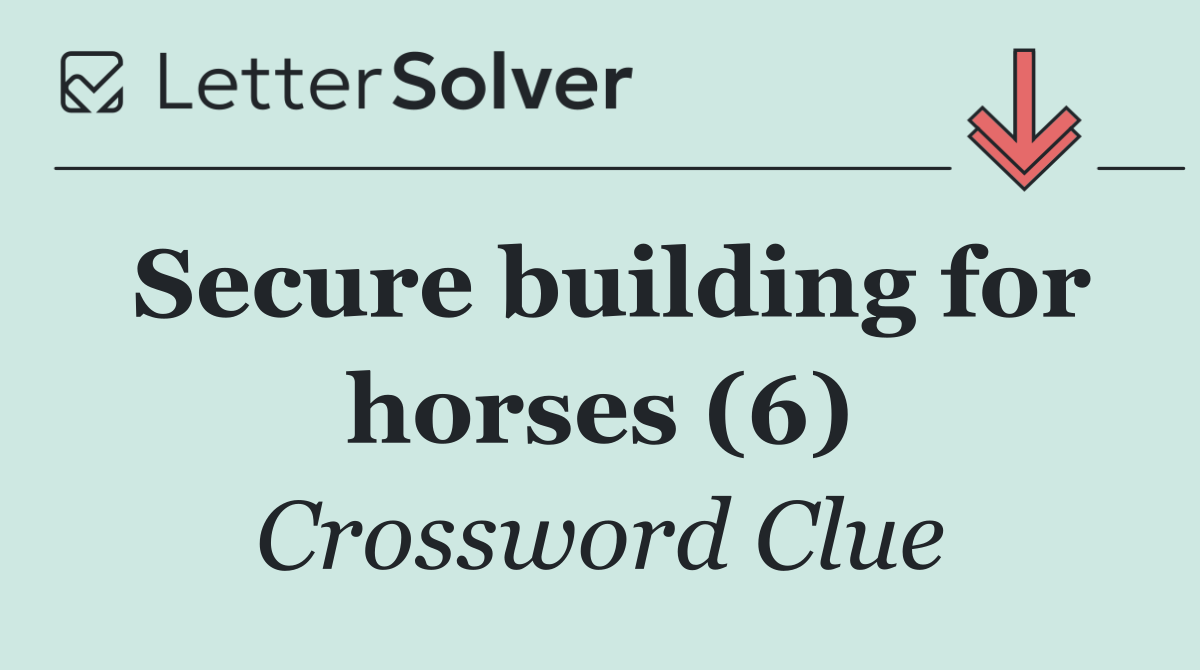 Secure building for horses (6)