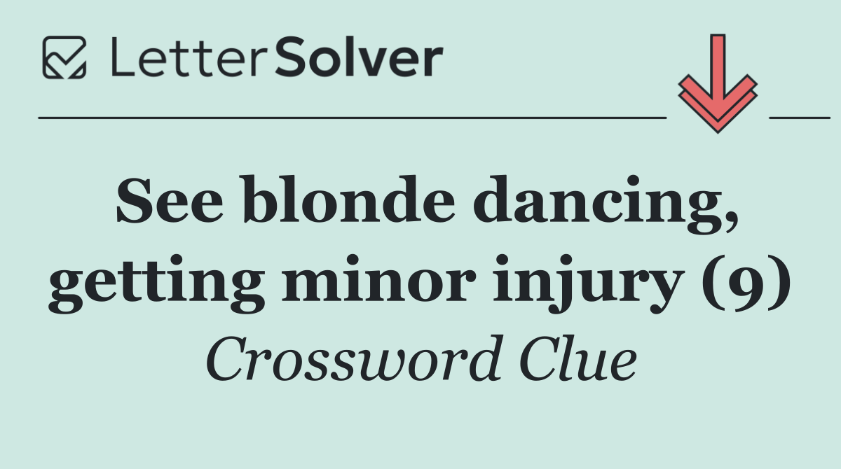 See blonde dancing, getting minor injury (9)