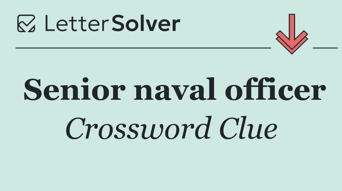 Senior naval officer