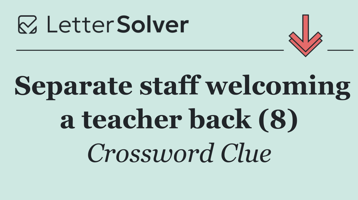Separate staff welcoming a teacher back (8)