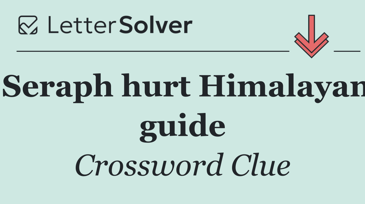 Seraph hurt Himalayan guide
