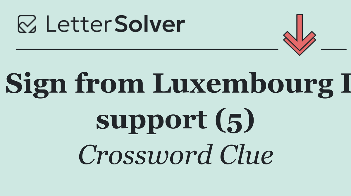 Sign from Luxembourg I support (5)