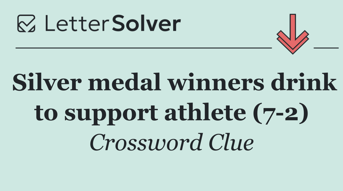 Silver medal winners drink to support athlete (7 2)