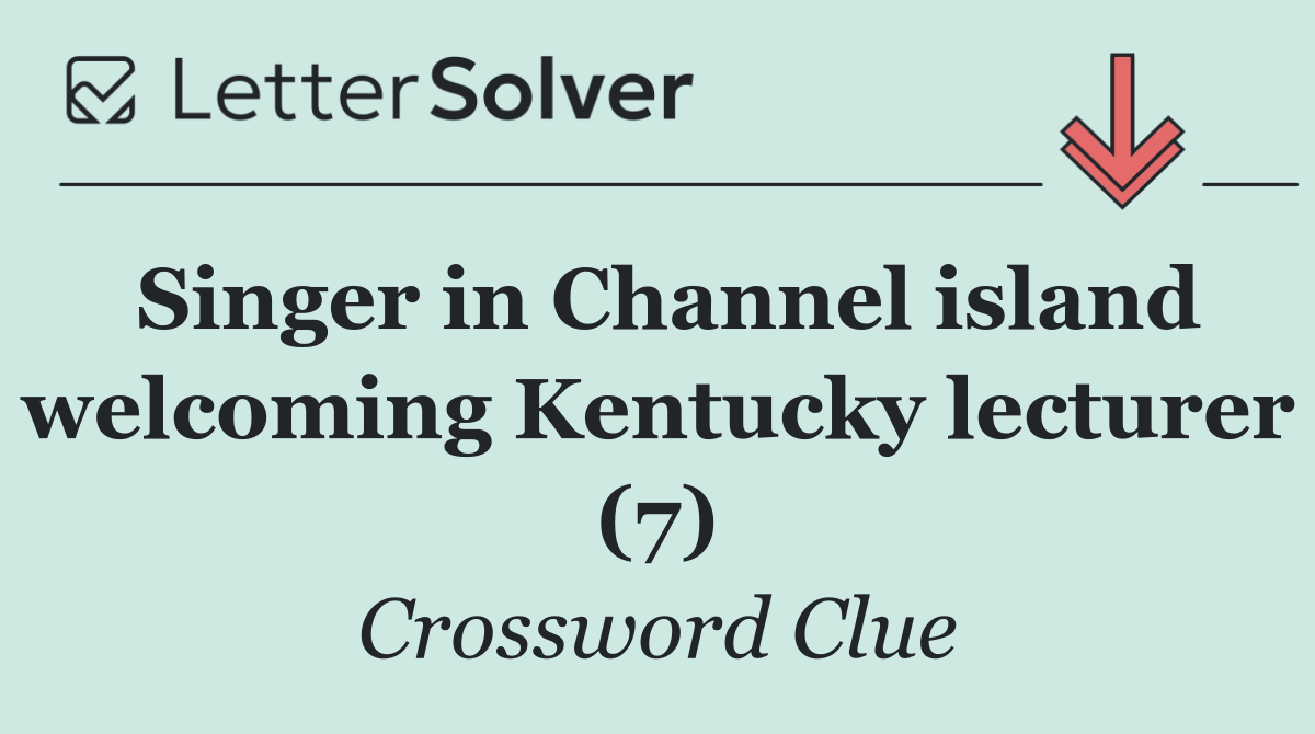 Singer in Channel island welcoming Kentucky lecturer (7)