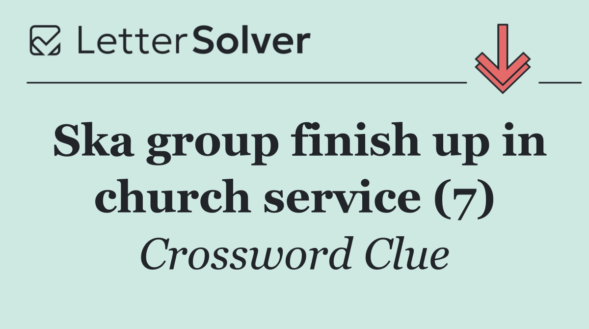 Ska group finish up in church service (7)