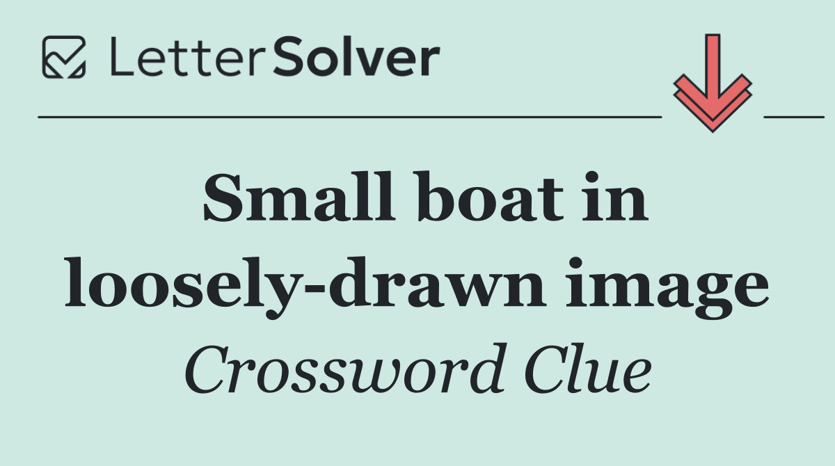 Small boat in loosely drawn image