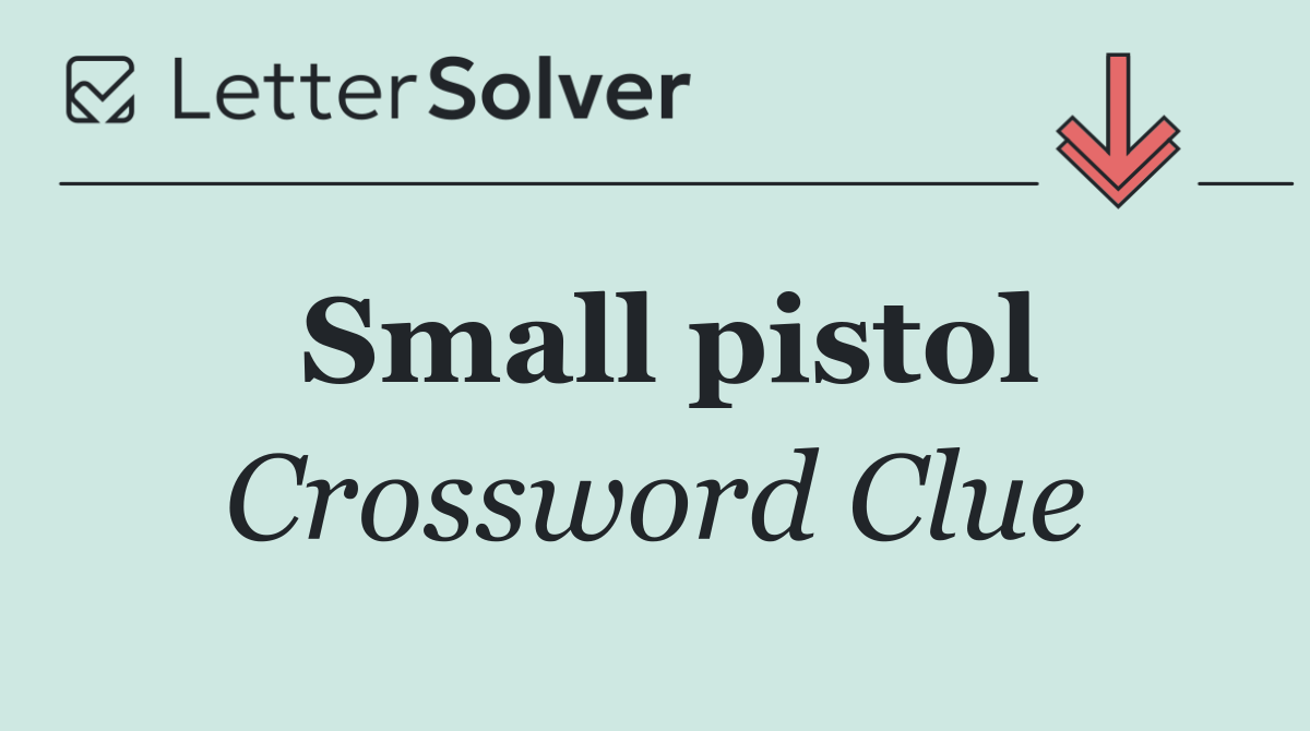 Small pistol