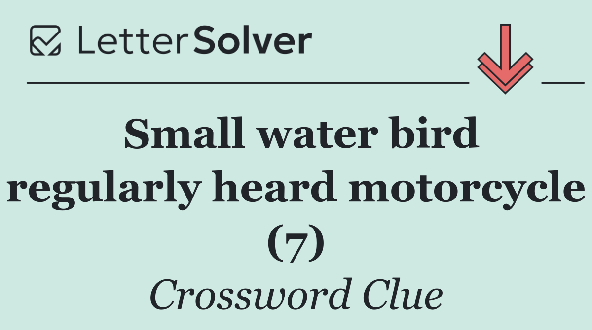 Small water bird regularly heard motorcycle (7)