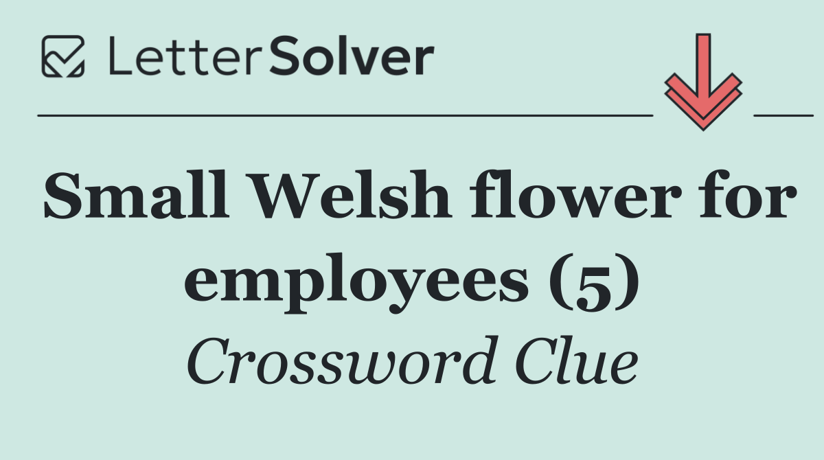 Small Welsh flower for employees (5)