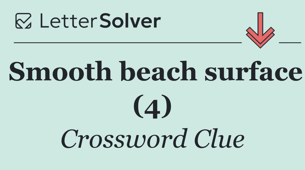 Smooth beach surface (4)