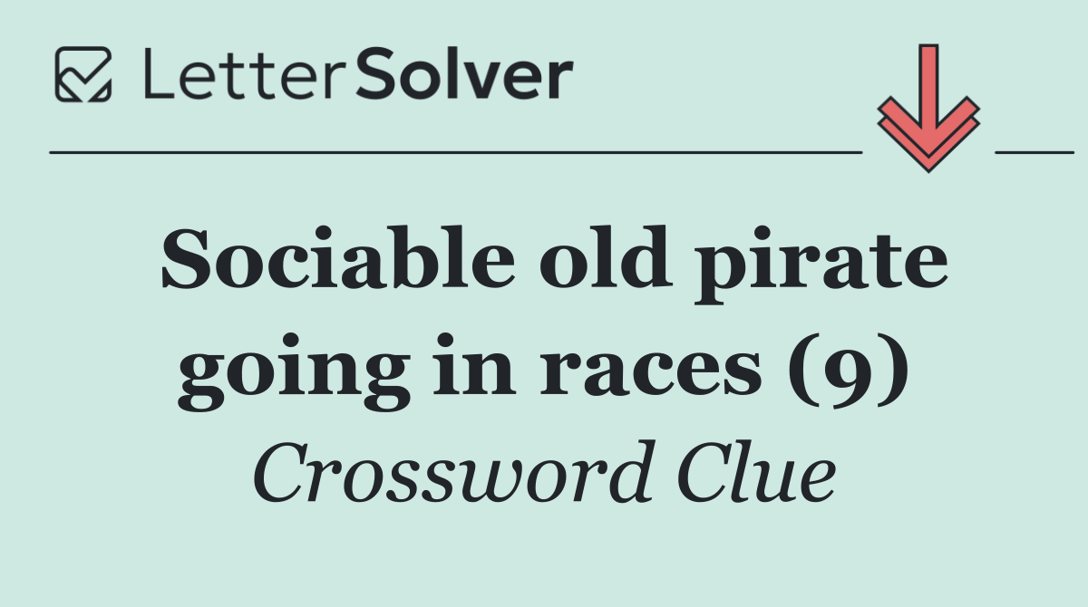 Sociable old pirate going in races (9)