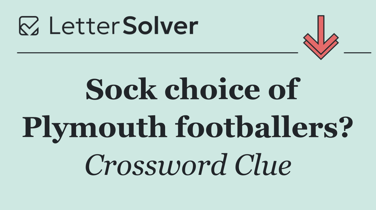 Sock choice of Plymouth footballers?