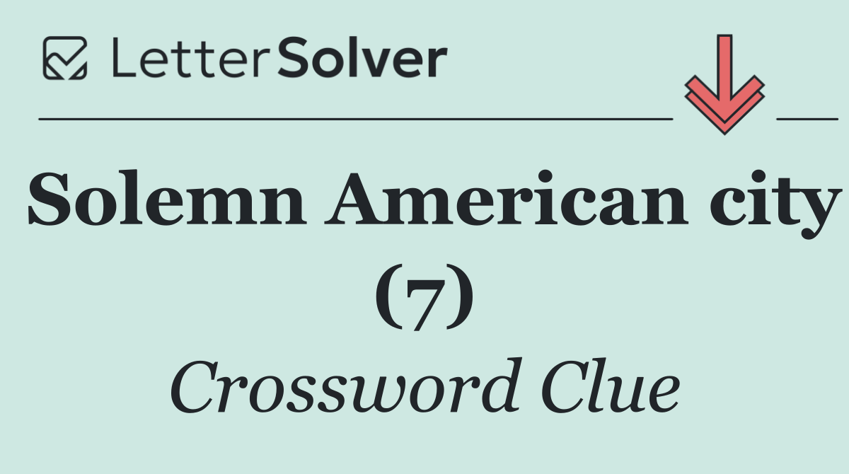 Solemn American city (7)