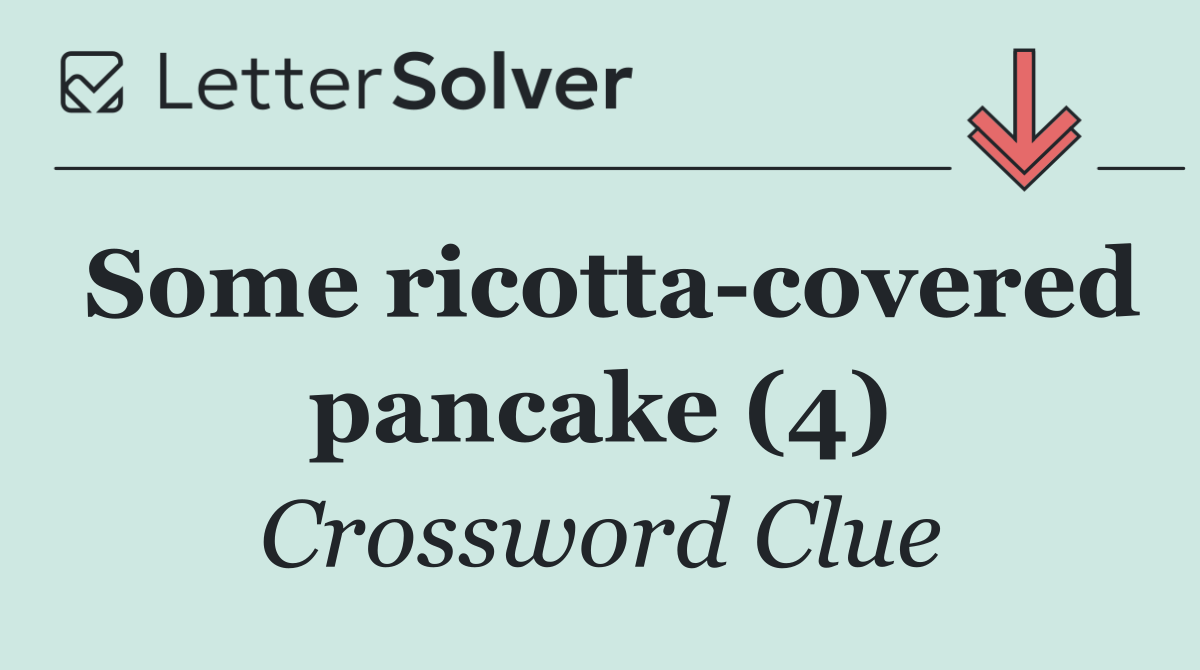 Some ricotta covered pancake (4)