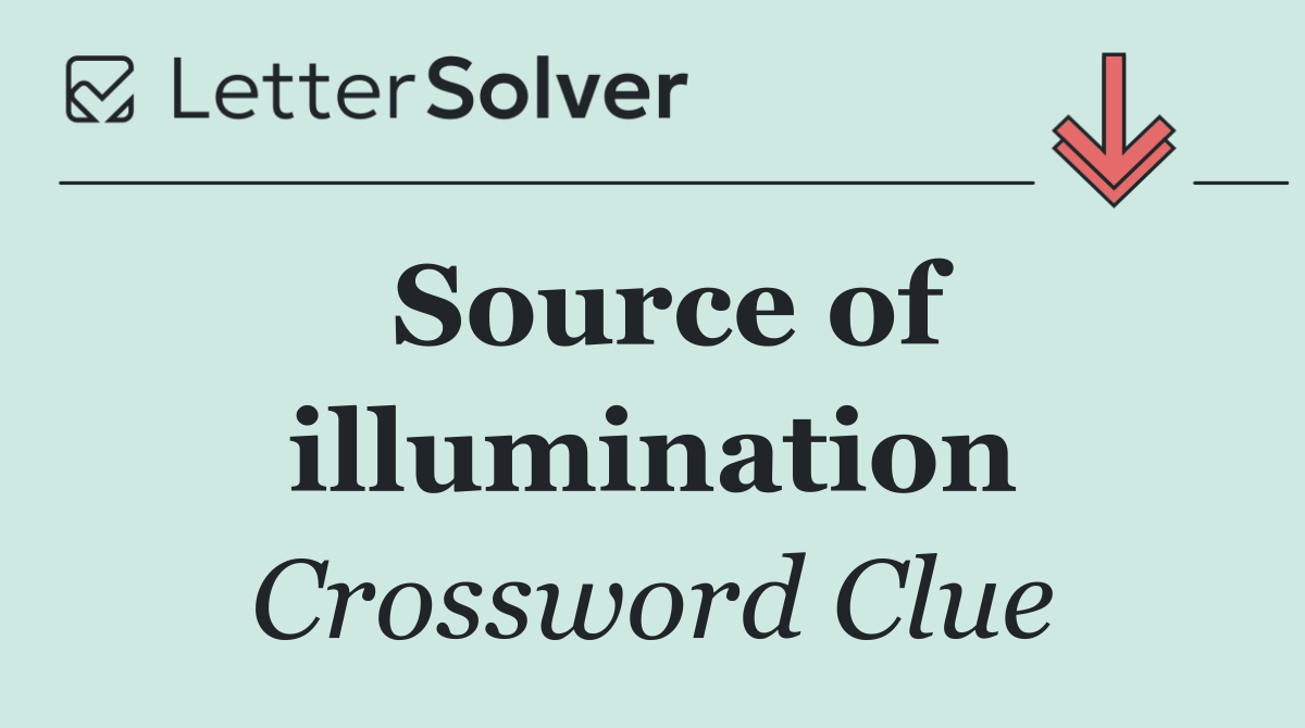 Source of illumination