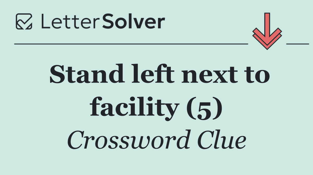 Stand left next to facility (5)