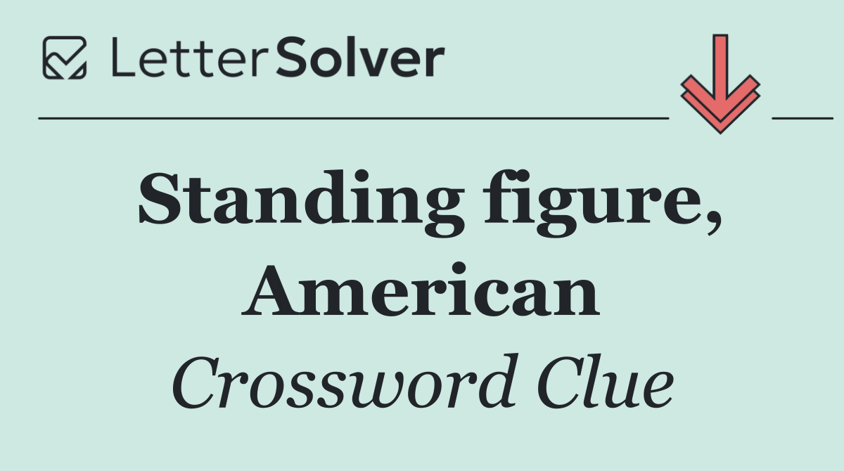 Standing figure, American