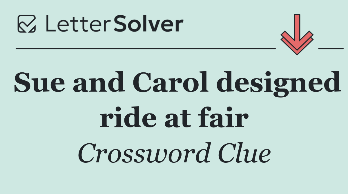 Sue and Carol designed ride at fair