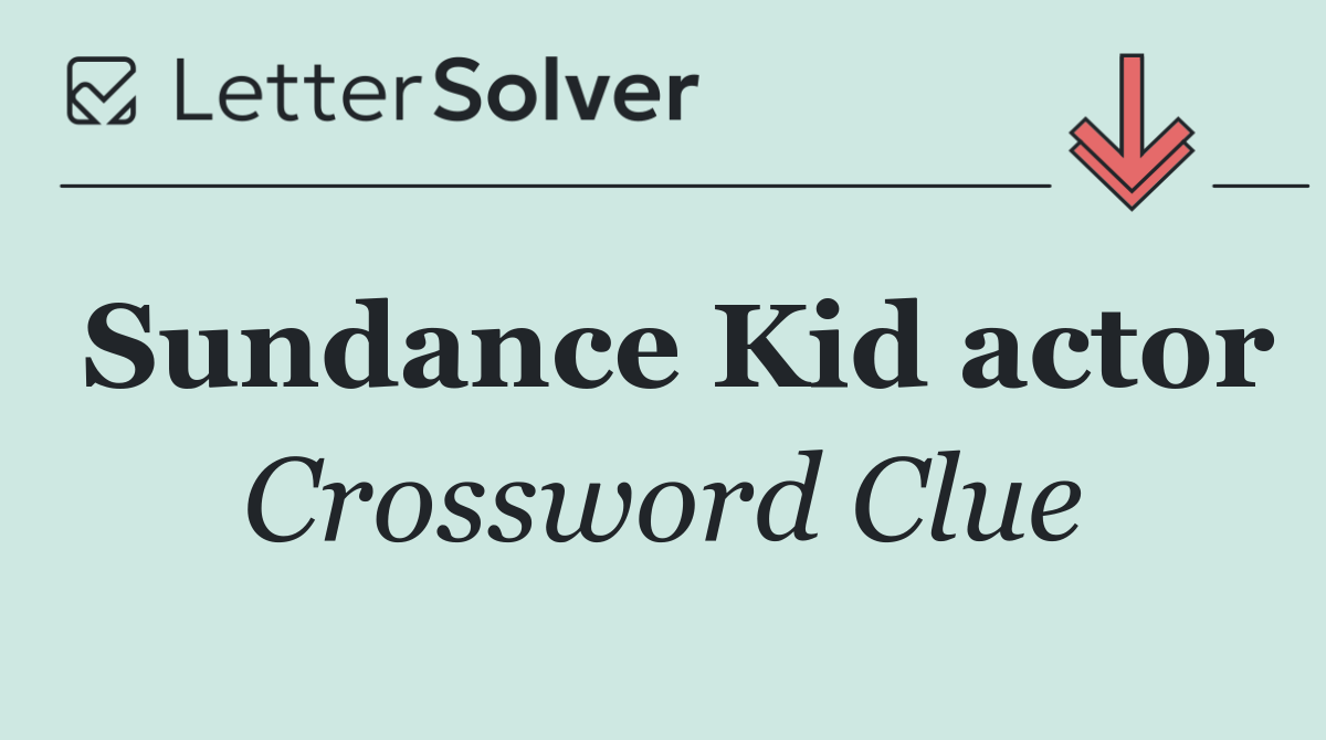 Sundance Kid actor