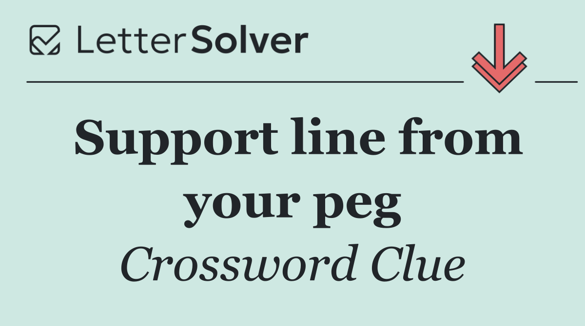 Support line from your peg