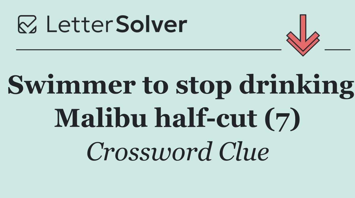 Swimmer to stop drinking Malibu half cut (7)