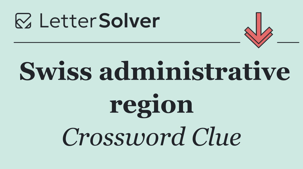 Swiss administrative region