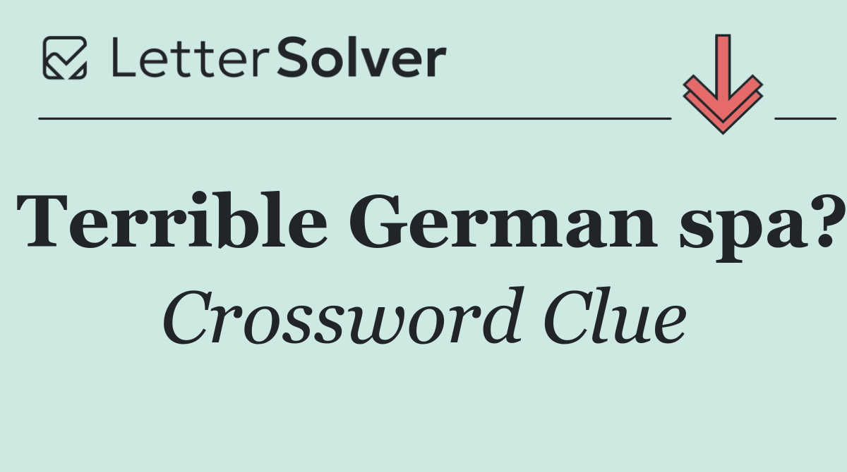 Terrible German spa?