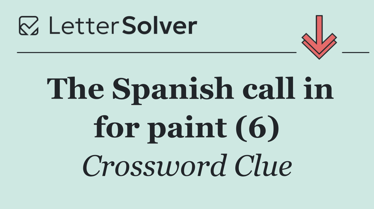 The Spanish call in for paint (6)