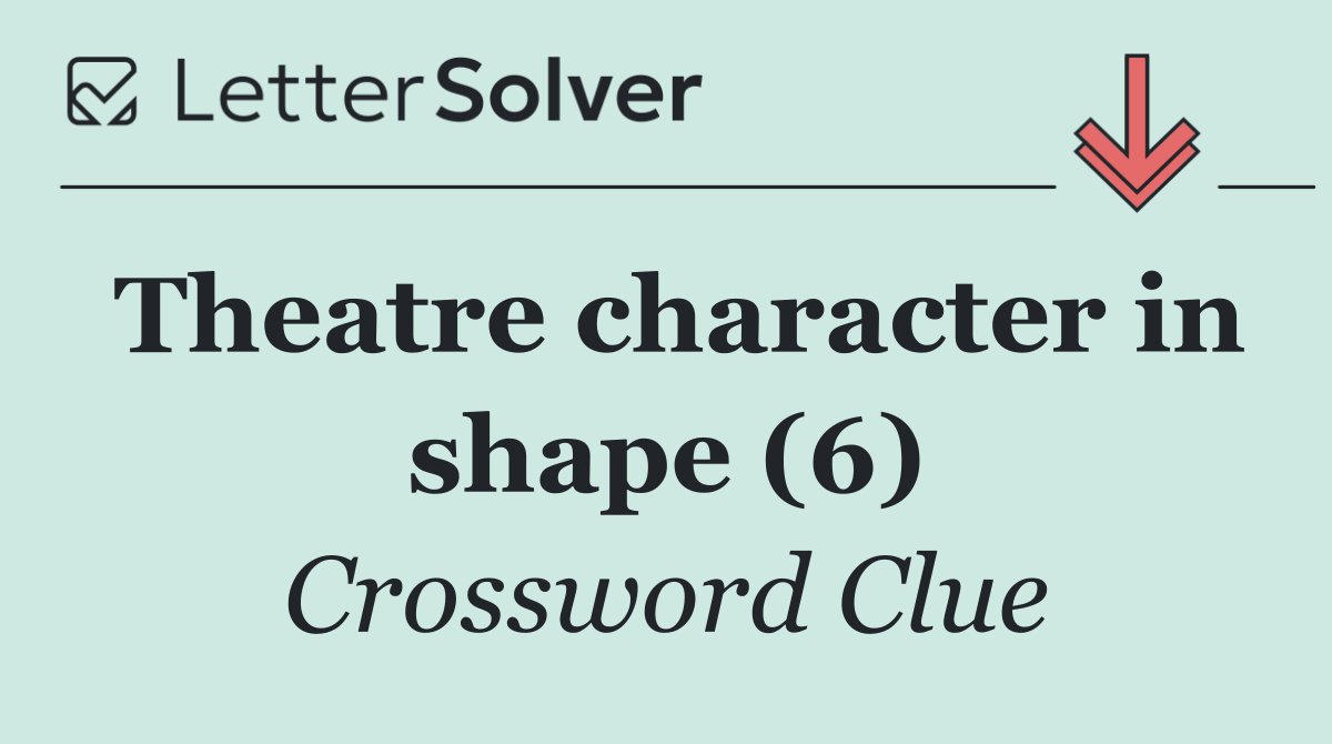 Theatre character in shape (6)