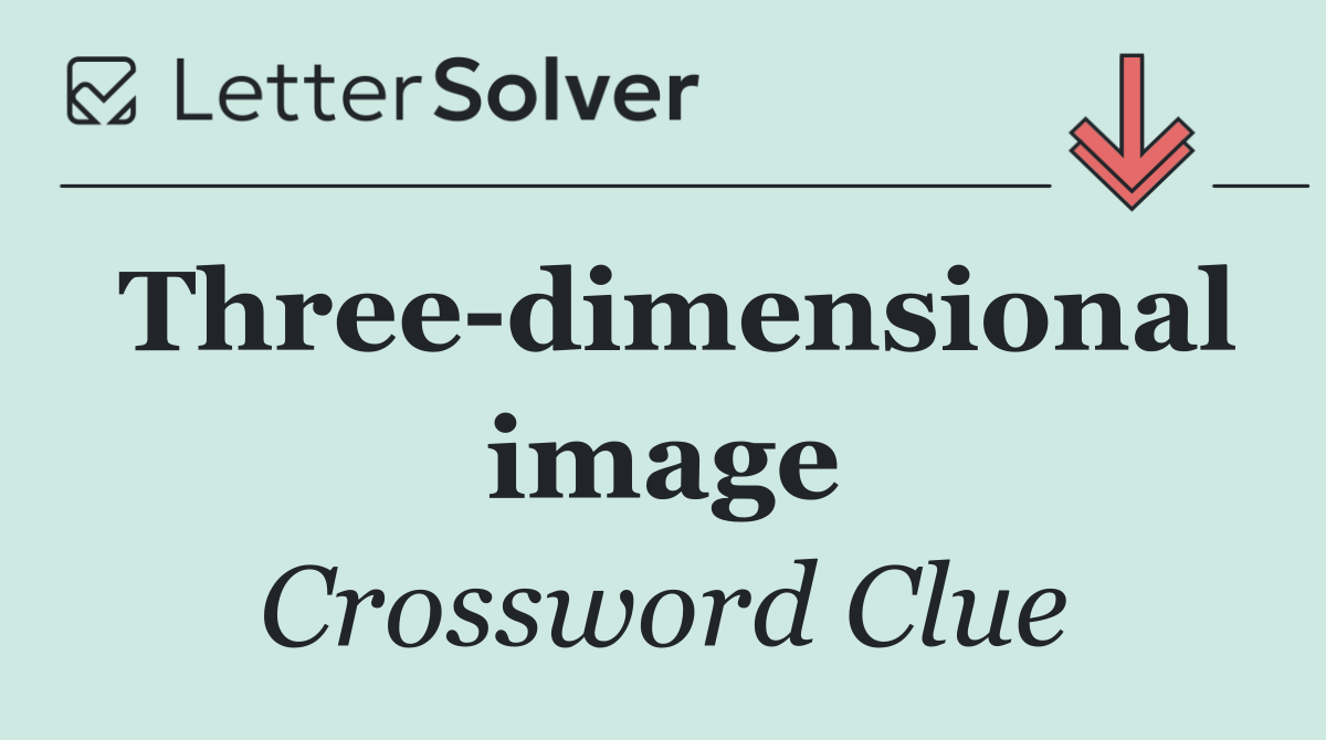 Three dimensional image