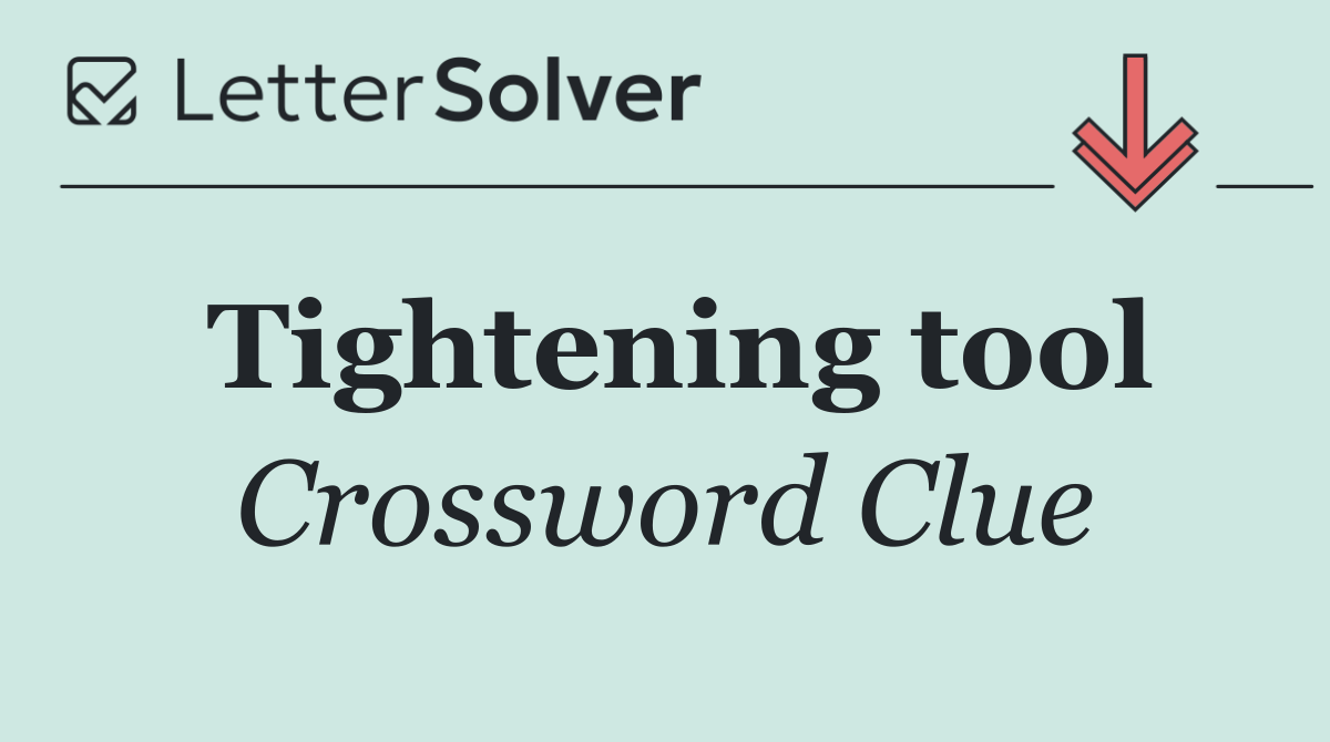 Tightening tool