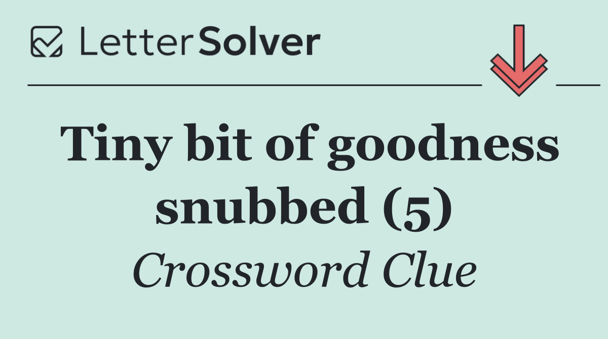 Tiny bit of goodness snubbed (5)