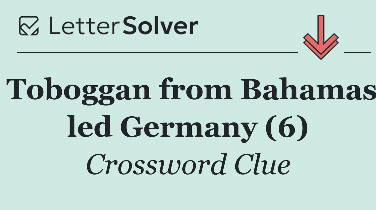 Toboggan from Bahamas led Germany (6)