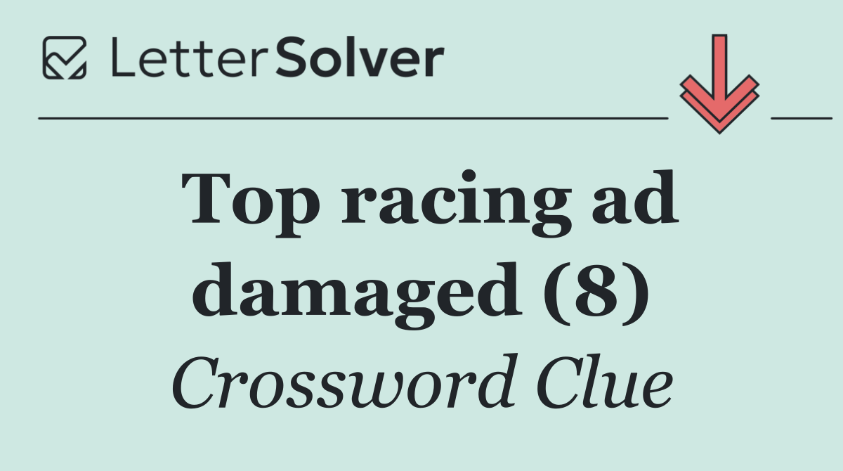 Top racing ad damaged (8)