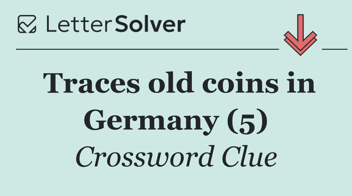 Traces old coins in Germany (5)
