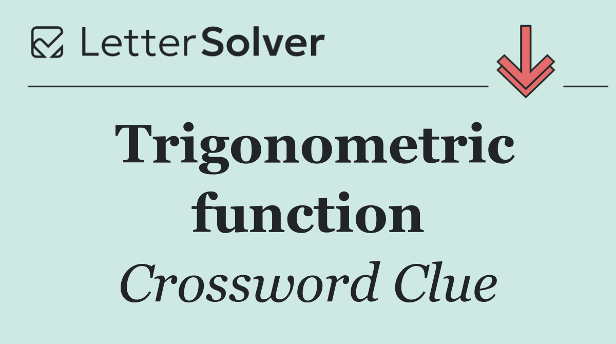 Trigonometric function