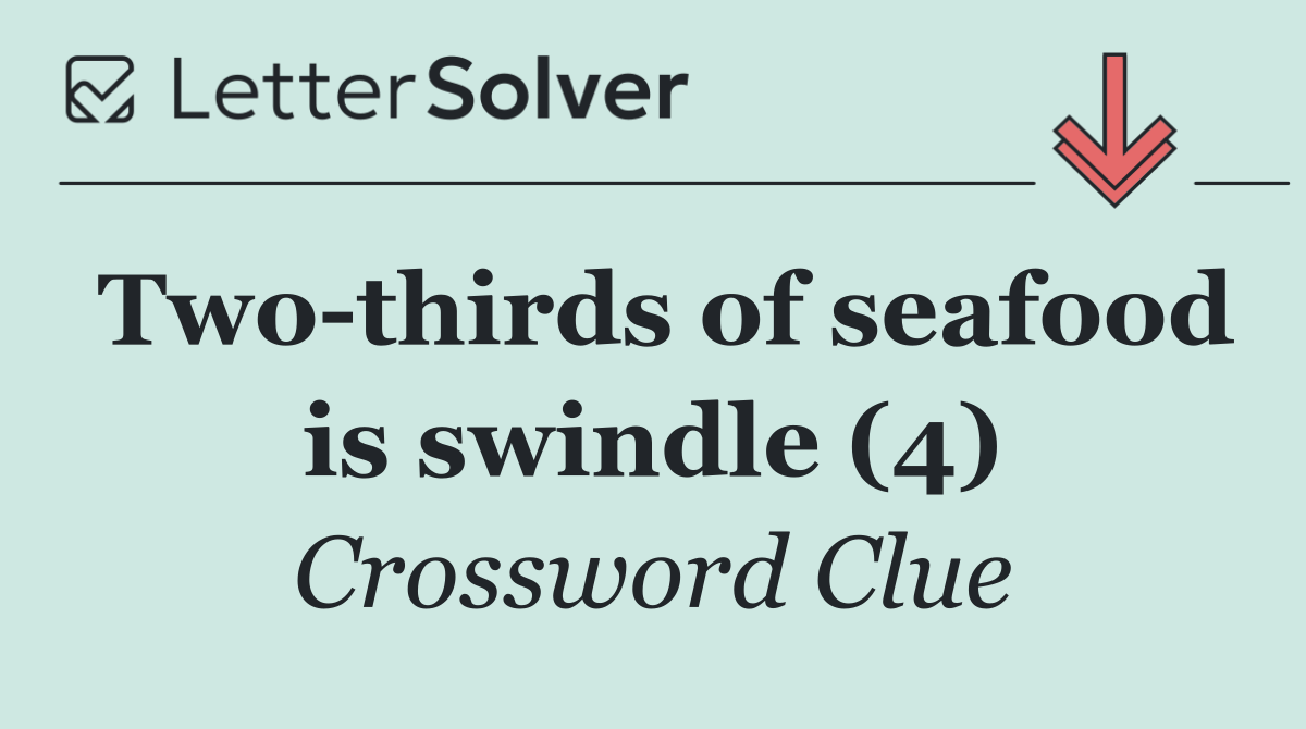 Two thirds of seafood is swindle (4)