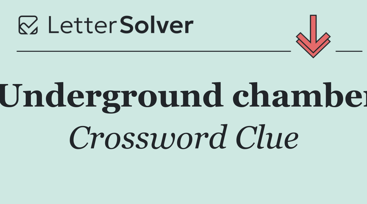 Underground chamber