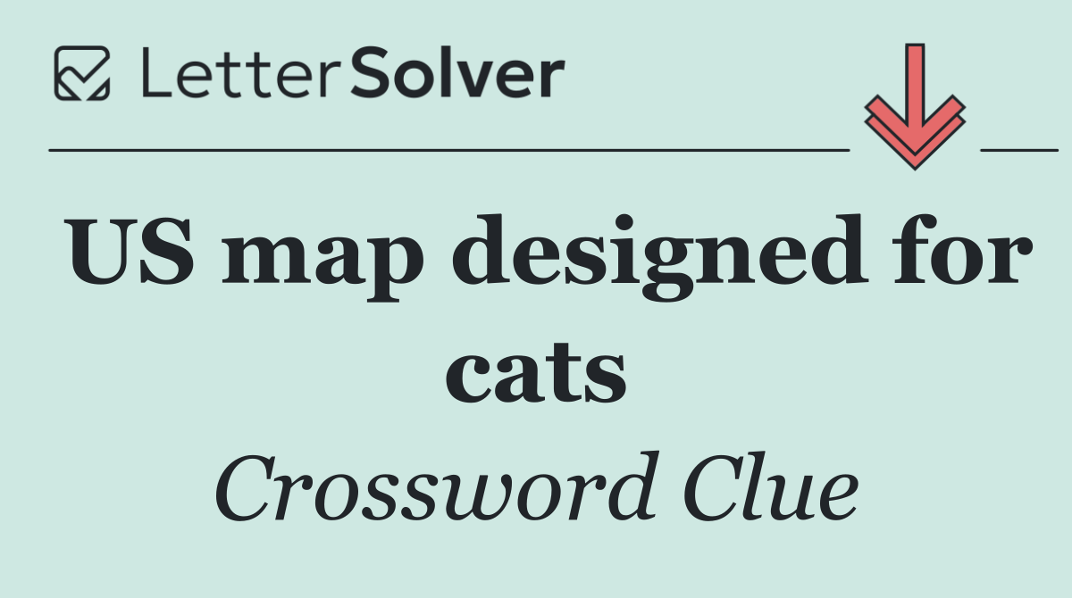 US map designed for cats