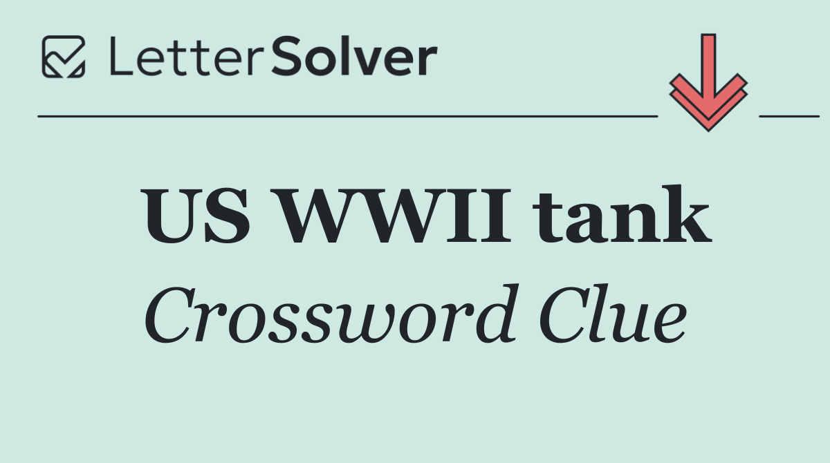 US WWII tank