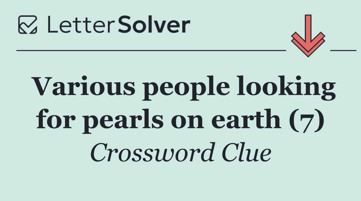 Various people looking for pearls on earth (7)