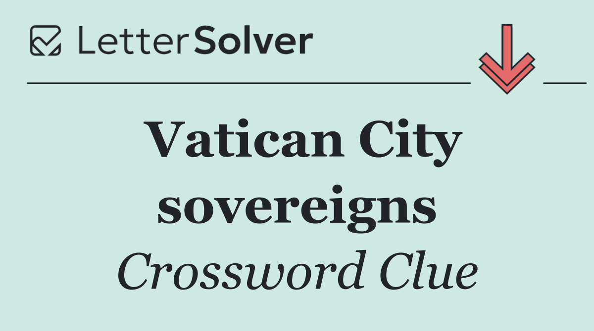 Vatican City sovereigns