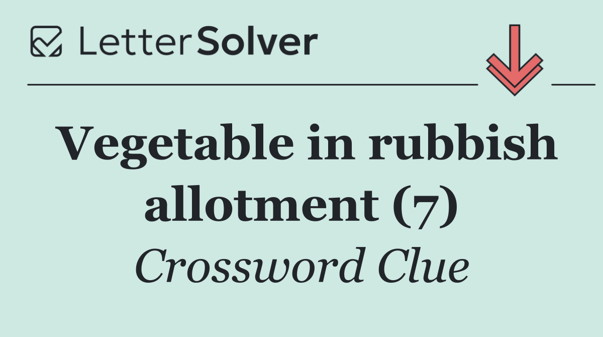 Vegetable in rubbish allotment (7)