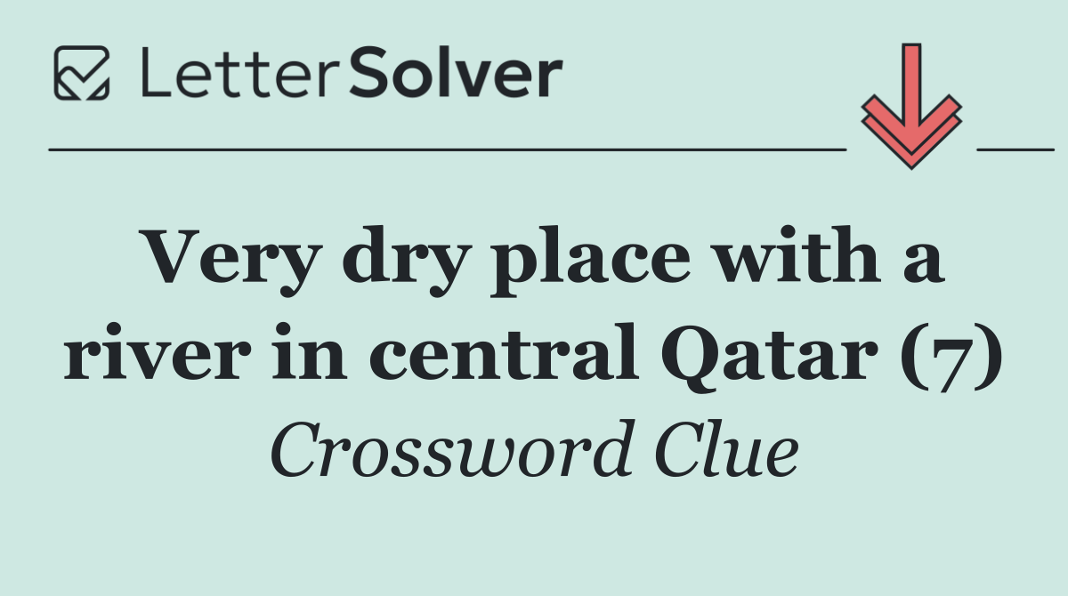 Very dry place with a river in central Qatar (7)
