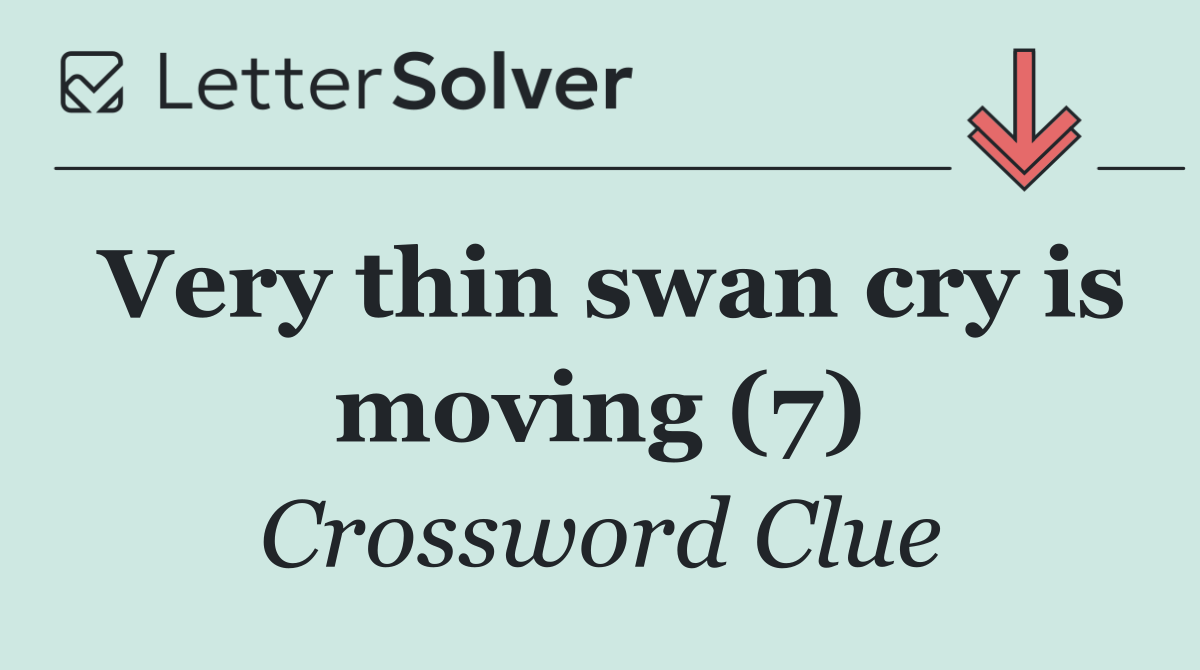 Very thin swan cry is moving (7)