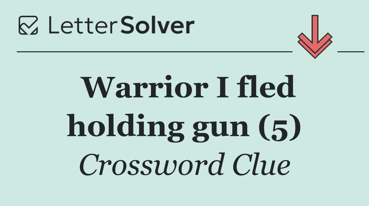 Warrior I fled holding gun (5)