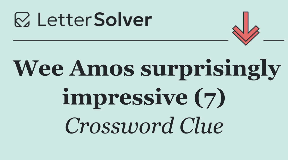 Wee Amos surprisingly impressive (7)