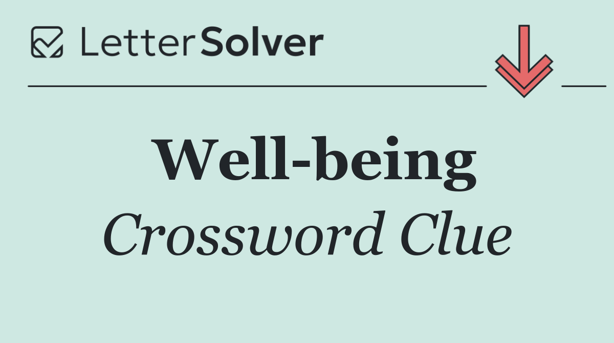 Well being