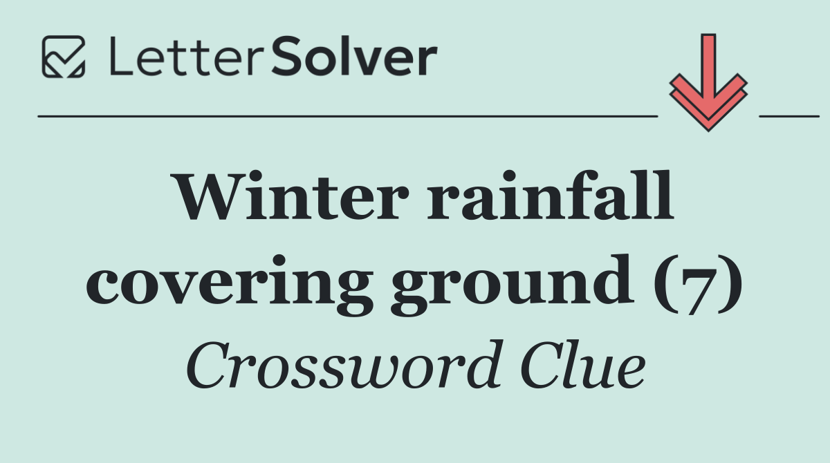 Winter rainfall covering ground (7)