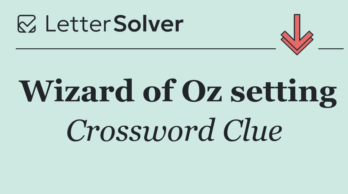 Wizard of Oz setting
